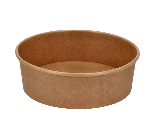 Bak bruin kraft rond ø 204 mm 1500 ml Saladebowl