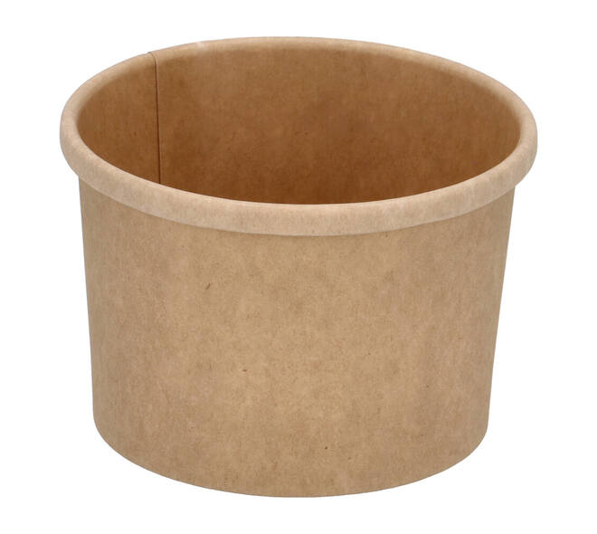 Bak rond 90mm bruinkraft 240ml 8oz - 1000st/ds