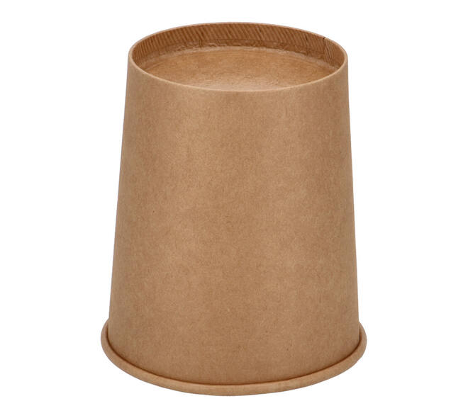 Bak bruin kraft rond ø 118 mm 32oz 1000ml tbv soep