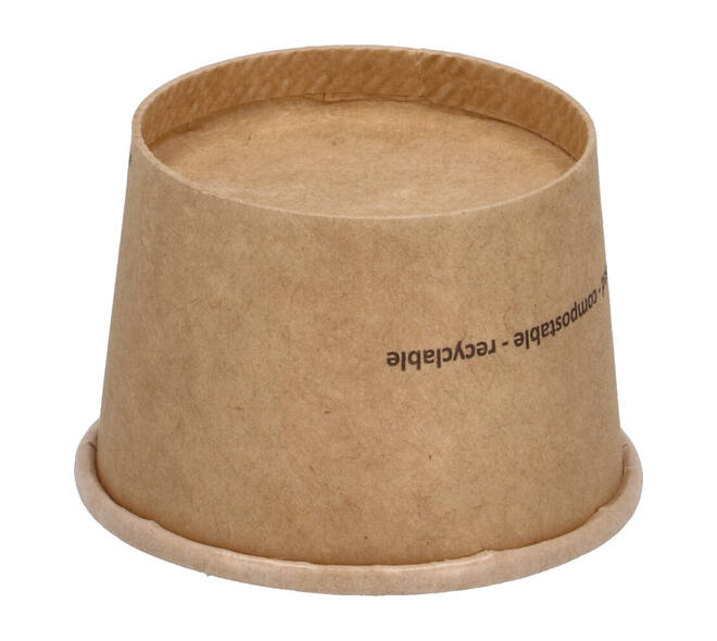 Bak karton bruin 45ml rond