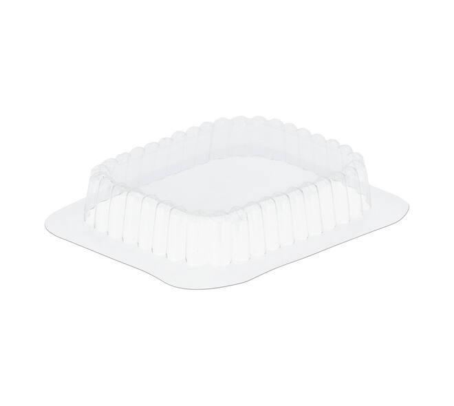 Deksel transparant 2cm hoog voor 145x120x41mm