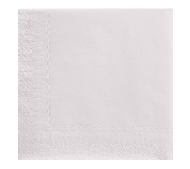 Servet 40 x 40 cm tissue 2-laags wit