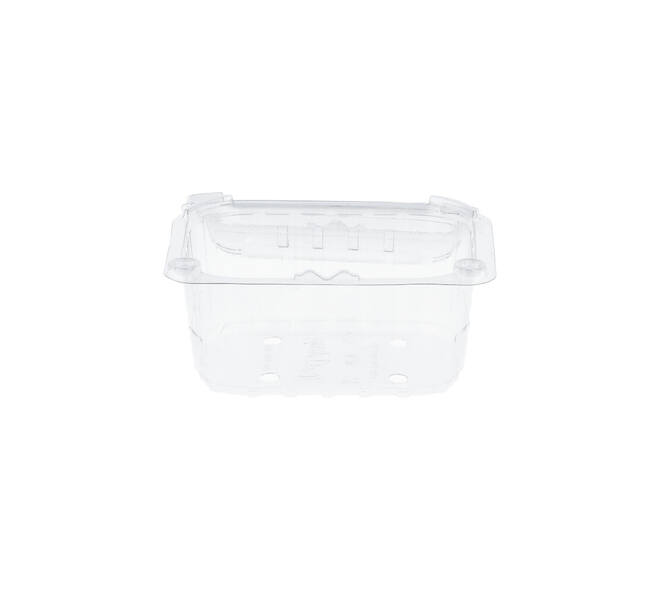 Bak PET 126 x 95 x 75 mm 250 ml transparant + deksel