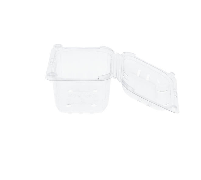 Bak PET 126 x 95 x 75 mm 250 ml transparant + deksel