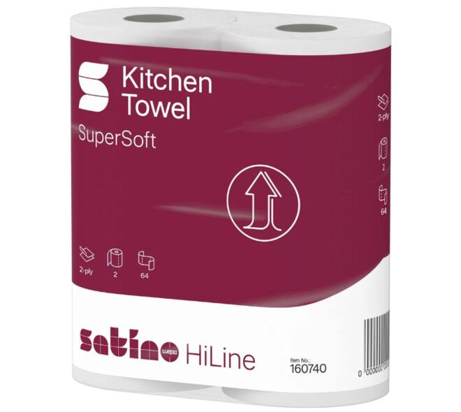 Satino keukenrol HiLine 2x64, 2-laags