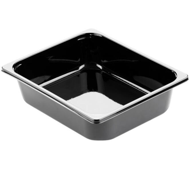 131280 - Gastrobak CPET 325 x 265 x 79 mm zwart 5100 ml rechthoekig 1/2 G80