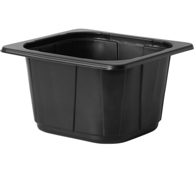 171808 - Pp tray 1-comp 176x162x100 zwart