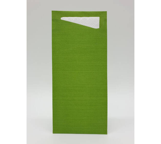 186954 - Sacchetto tissue leafgreen-wit 5x100