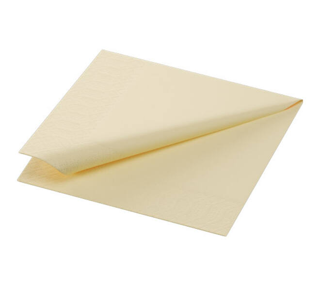 168419 - Servet 3-laags, 24x24cm, cream, 2.000st/doos