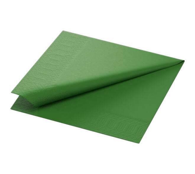 186359 - Servet, 3-laags, 33x33cm, leaf green, 1.000st/doos