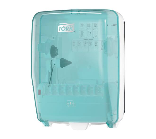 651420 - Wasstation dispenser kunststof 45 x 31 x 27 cm turquoise/wit TORK