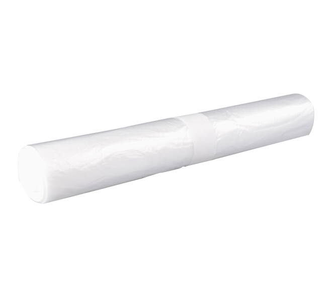 Afvalzak HDPE 65/28x140 cm T20 transparant 10rolx20st (370ltr)
