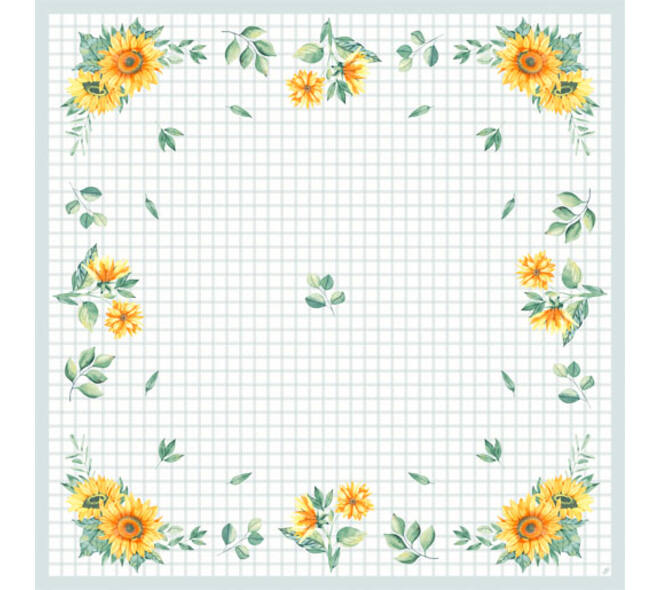 202456 - Napperon dunicel 84 x 84 cm Sunflower Day