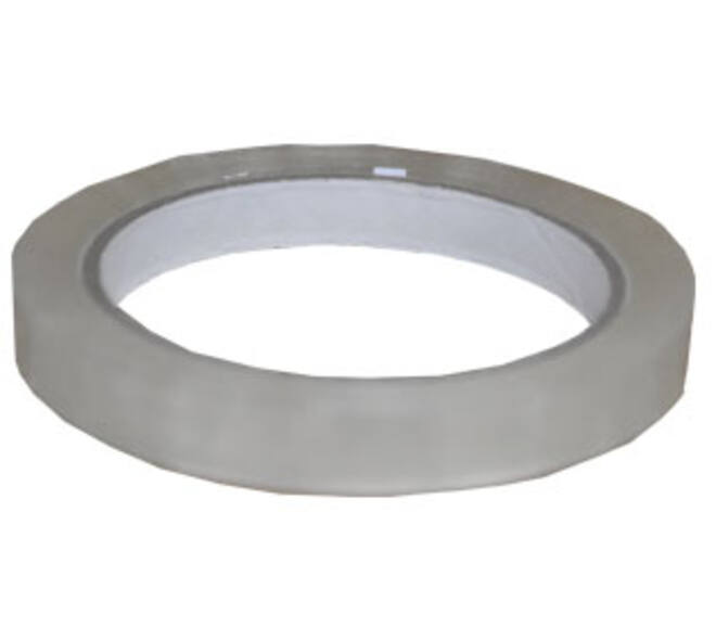 Tape PP 12 mm x 66 mtr transparant