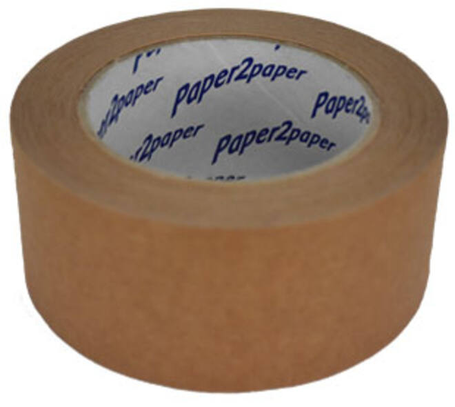 Tape papier 50 mm x 50 mtr bruin breekbaar "Paper2Paper"