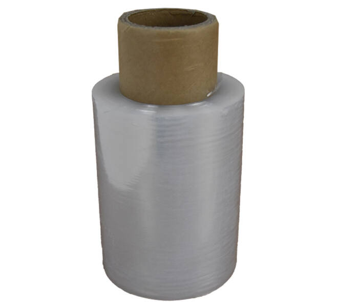 Stretchfolie LLDPE 10 cm x 150 mtr transparant 20my handrol