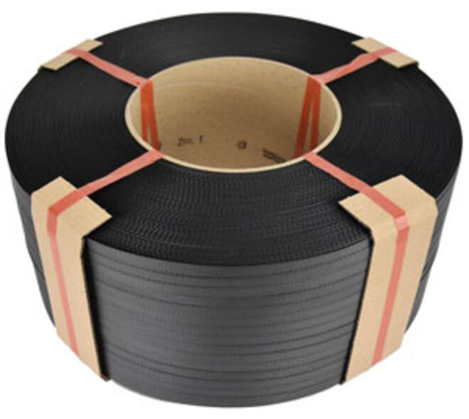 Omsnoeringsband PP 12 mm x 3000 mtr zwart 0.55 kern 200