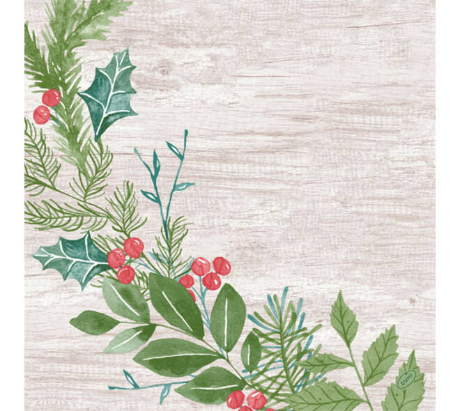 204449 - Servet 40 x 40 cm Winter Greenery