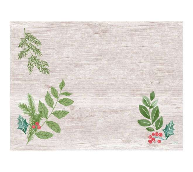 204454 - Placemat 30 x 40 cm Dunicel winter greenery