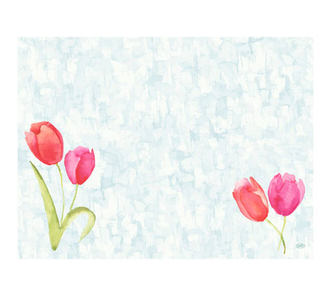 206404 - Placemats BIO dunicel 30 x 40 cm painted tulips