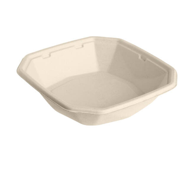 205650 - Octaview Bagasse ecoecho 183 x183 x 42 mm naturel - 650 cc