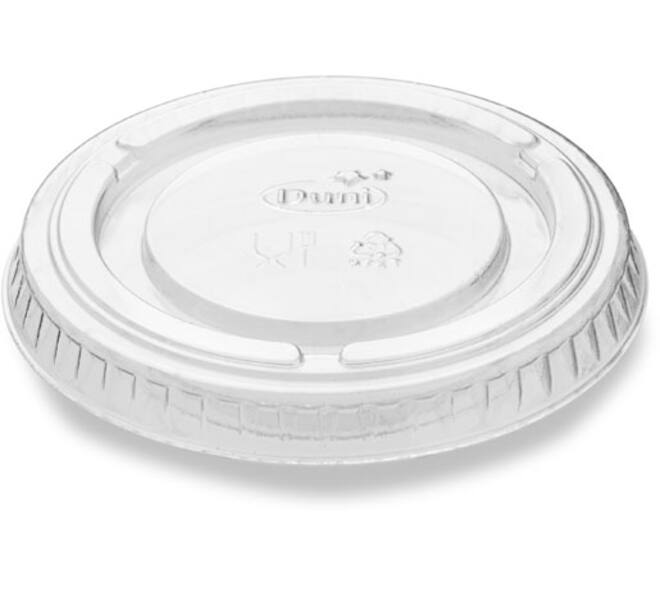 180123 - Deksel voor Saus/Dressing cup rPET rond transparant - 60 cc