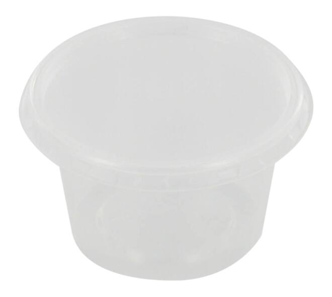 Bak PP + deksel rond ø 50 ml 72x24+76x7mm