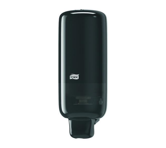 561508 - Zeep dispenser kunststof 10,5 x 11,3 x 28,6 cm zwart TORK