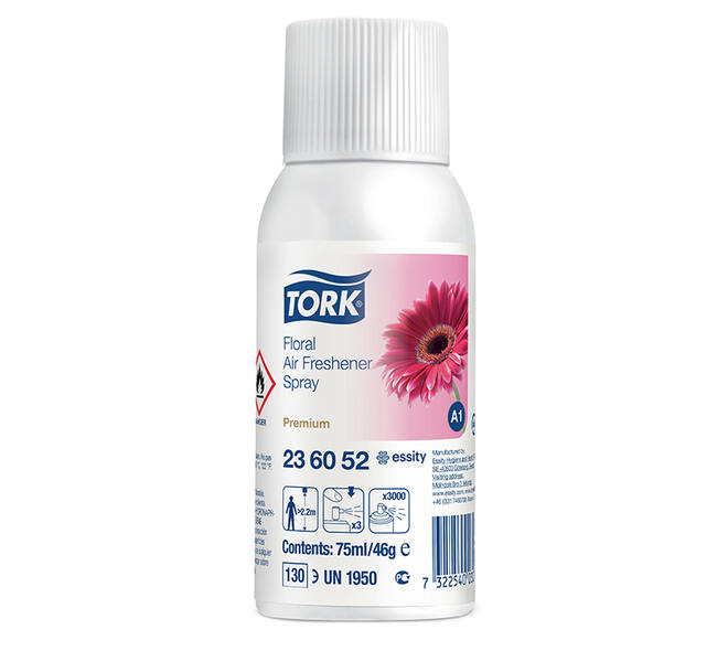 236052 - Luchtverfrisser spray Aerosol 75 ml transparant bloemen TORK