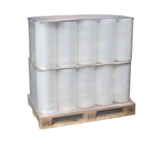 Stretchfolie LLDPE 50 cm transparant 270% rek - 23 my machinerol