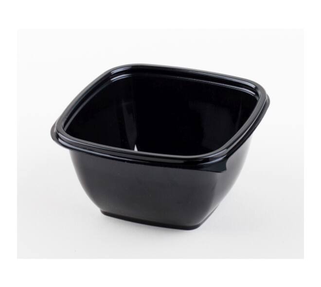 Bowl 500 ml vierkant 13 cm zwart  95016