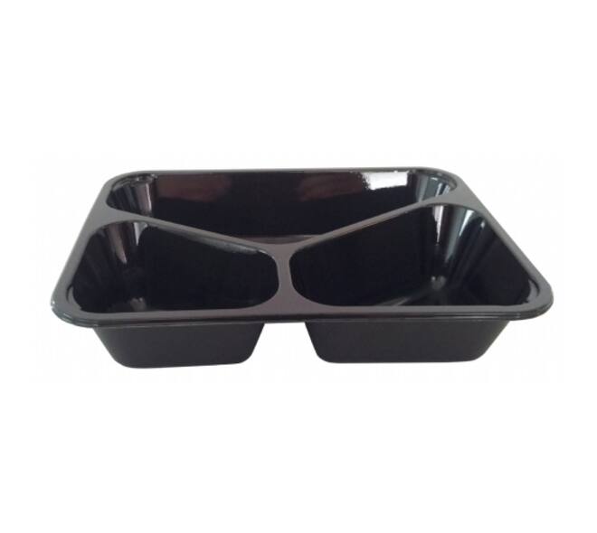 Bak CPET 226 x 177 x 45 3-vaks zwart 1003 - 2218 H