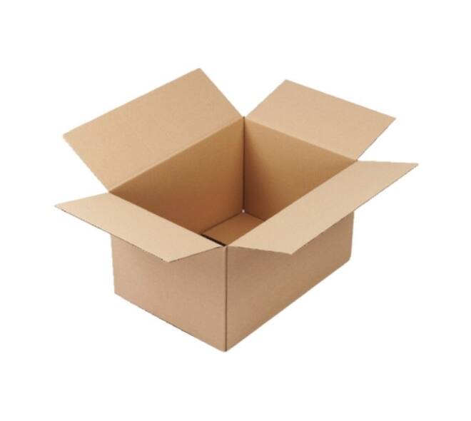 Doos 160 x 160 x 90 mm bruin/bruin enkelgolf fefco 0201 "G-label"