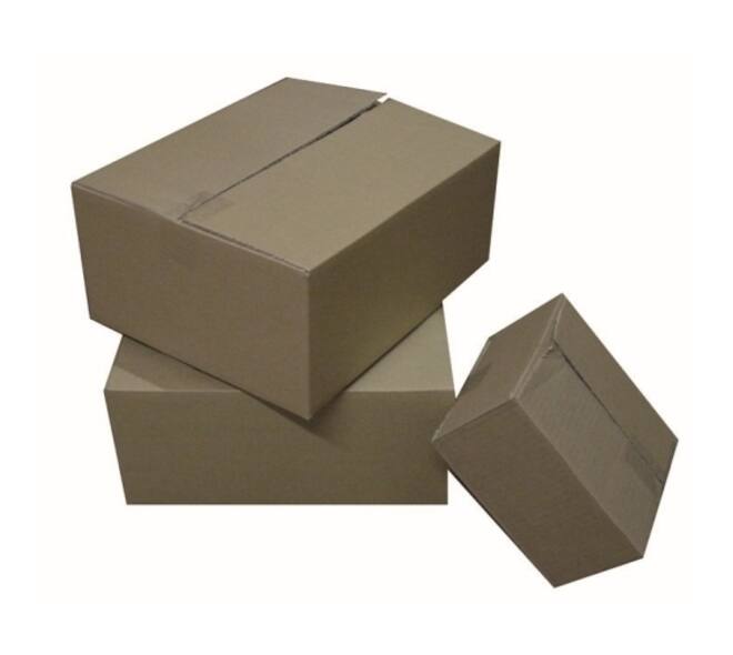 Doos 210 x 150 x 150 mm bruin/bruin enkelgolf fefco 0201 "G-label"