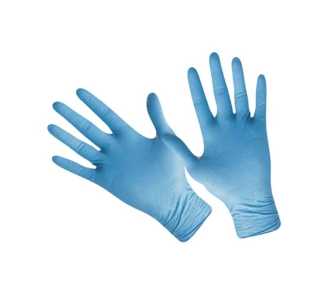 Handschoenen latex large disp. à 100 (8/9) gepoederd blauw - 3900