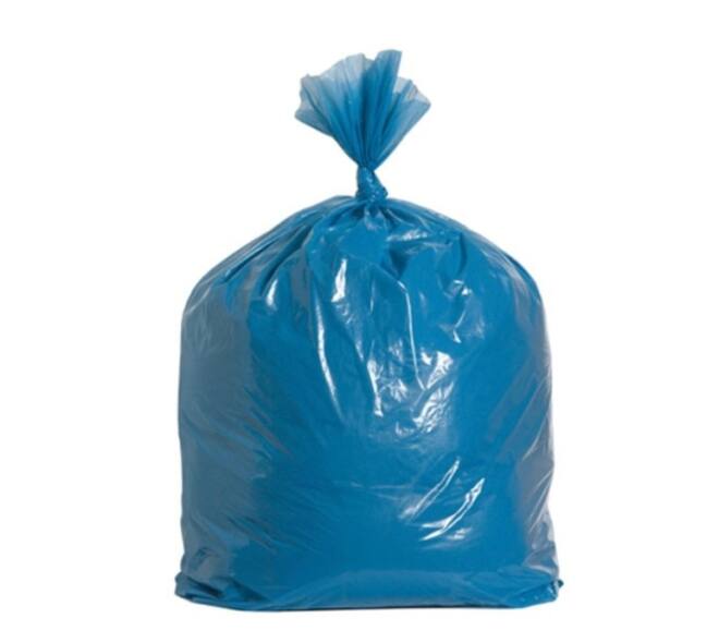 Powersterko recy afvalzak80 x 100 cm op rol (20) blauw T60