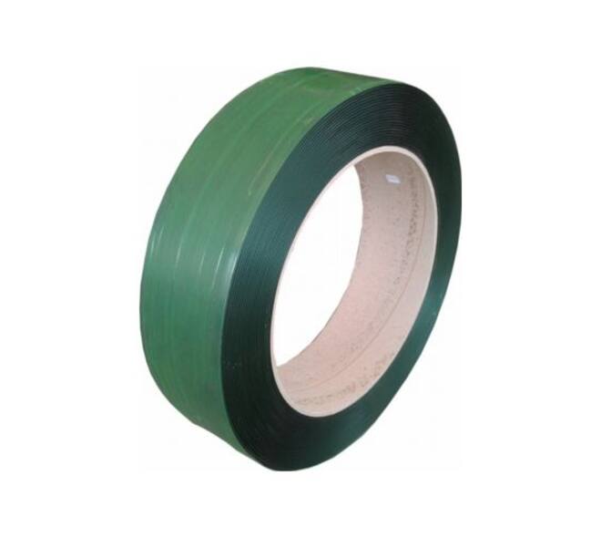 Omsnoeringsband PET 15,5 mm x 1300 mtr groen 89 my kern 406