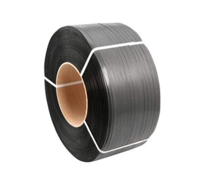 Omsnoeringsband PP 12 mm x 2500 mtr zwart 65 my kern 406