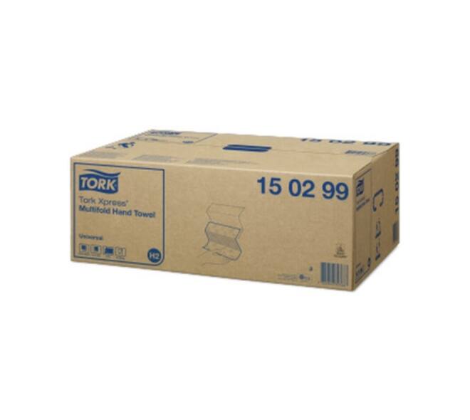 150299 - Handdoek recycled papier 23,4 x 21,3 cm wit 2-laags multifold TORK