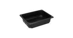 Plastic gastrobak PP 1/2 G80 rechthoekig 325 x 265 x 80 mm - zwart 5300 cc