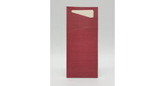 450057 - Sacchetto 8,5 x 19 cm bordeaux met servet Buttermilk