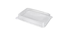 196523 - Deksel PET tbv Caterwareschaal Bagasse Essential 460  x 300 mm  transparant