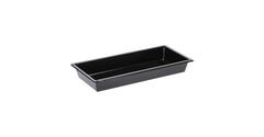 Tapas tray APET 1-vaks 25 x 12 x 3 cm 700 cc zwart - 459401