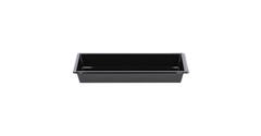 Tapas tray APET 1-vaks 25 x 12 x 3 cm 700 cc zwart - 459401