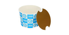 Bucket karton rond ø 16,5 cm 66oz "vers&lekker vis"