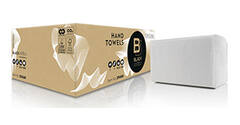 Handdoekjes Satino Ecolabel wit 2-lgs tissue Black V-vw 20 x 23 cm 276500