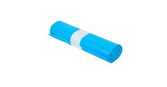 Afvalzak HDPE 66/32 x 145 cm blauw T70 op rol (á 10 st)