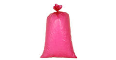 Afvalzak HDPE 60 x 110 cm rood T50 op rol (á 20 st)