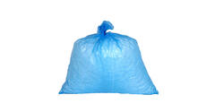 Afvalzak HDPE 63 x 70 cm blauw T15 op rol (á 25 st)