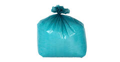 Afvalzak LDPE 65/20 x 125 cm blauw T70 op rol (á 10 st)